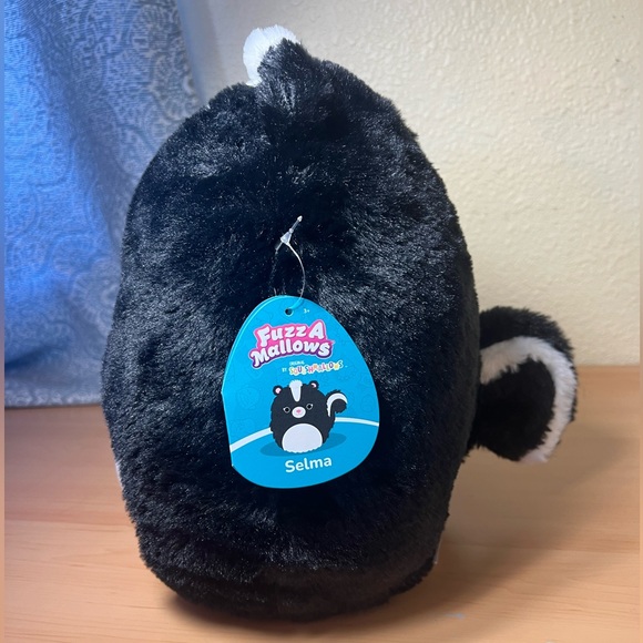 12” Selma the Skunk Fuzzamallow NWT Squishmallows Kellytoy New with tag - Picture 2 of 10